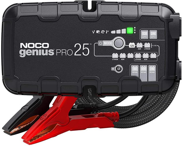 NOCO GENIUSPRO25  6V/12V/24V 25-Amp Smart Battery Charger
