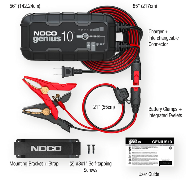 Noco Genius 10 Battery Charger + Maintainer