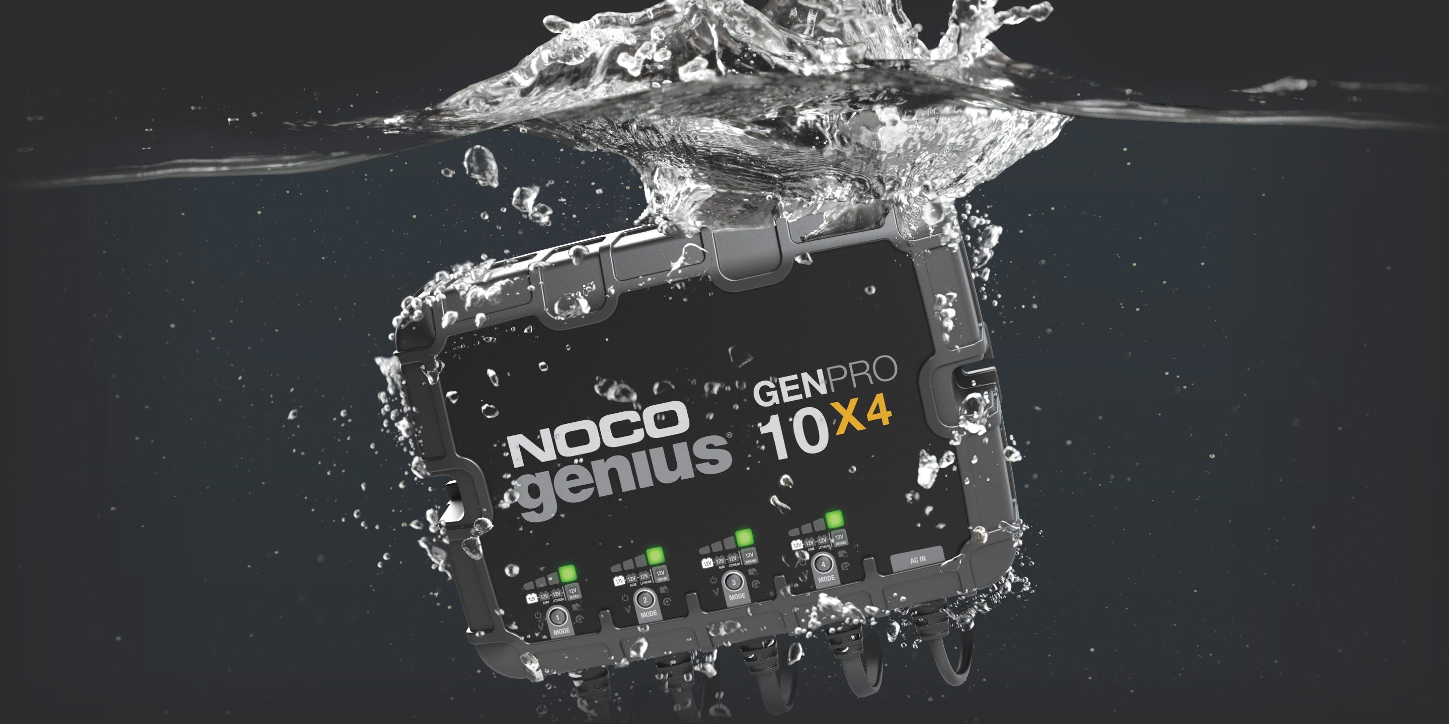 NOCO GENPRO10X4 12 Volt, 40 Amp Genius 4 Bank Battery Charger