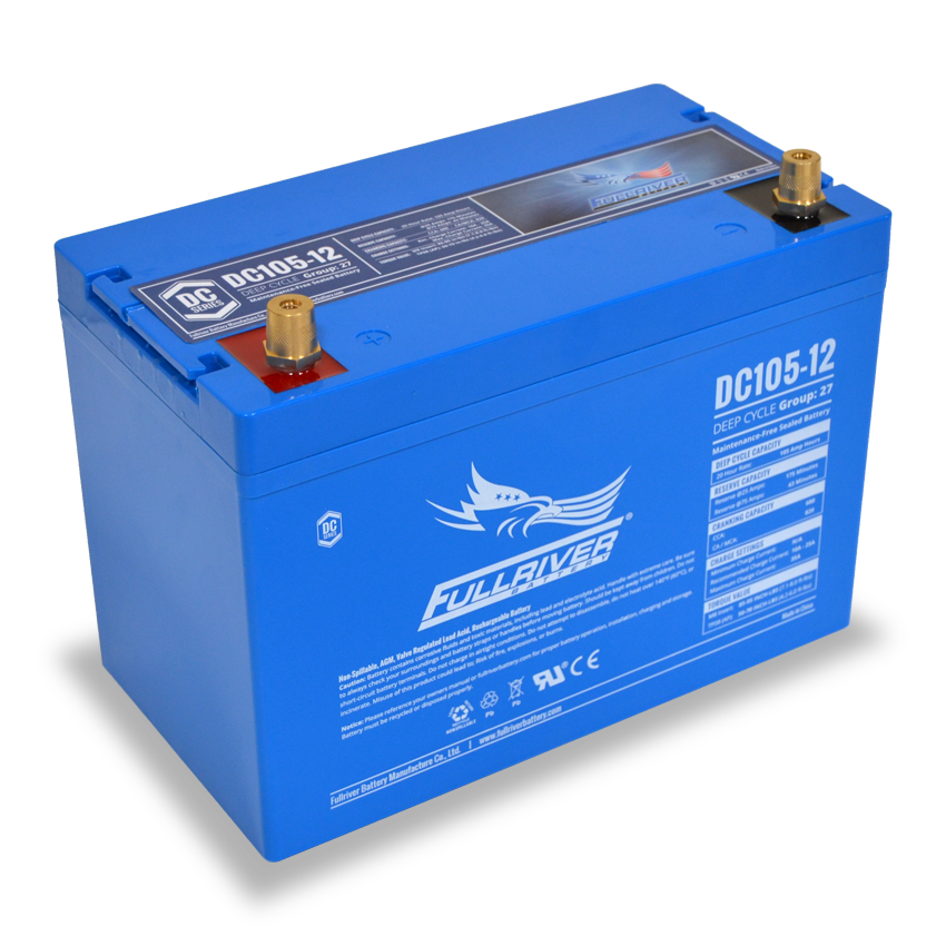 Fullriver Dc Fullriver DC105-12 Deep-Cycle AGM Battery (FREE SHIPPING) | Battery Guys