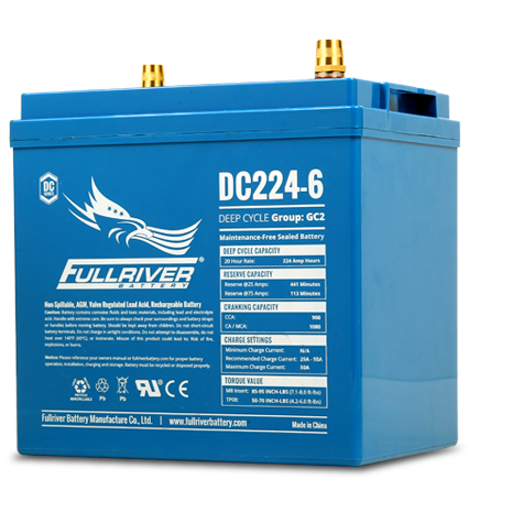 Fullriver Dc Fullriver DC224-6 Deep-Cycle AGM Battery (FREE SHIPPING) | Battery Guys