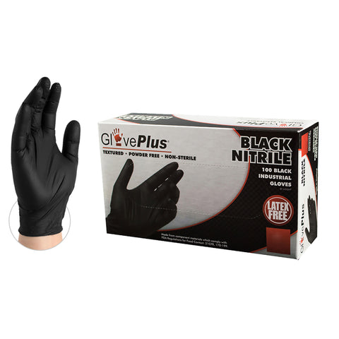 GlovePlus® Black Nitrile Glove