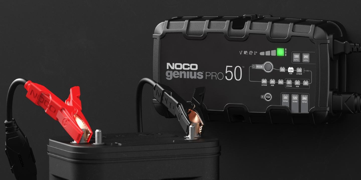 NOCO GENIUSPRO50 6V/12V/24V 50-Amp Smart Battery Charger